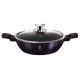 BerlingerHaus - Shallow pot with titanium surface + lid 24 cm purple