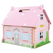 Bigjigs Toys - Portable wooden doll house