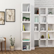 Bookcase 167x32 cm white