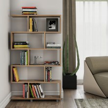 Bookcase ELIF 156x90 cm brown
