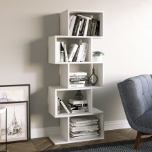 Bookcase MERIC 15x60 cm white