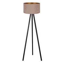 Brilagi - Floor lamp VELVET 1xE27/60W/230V black/beige