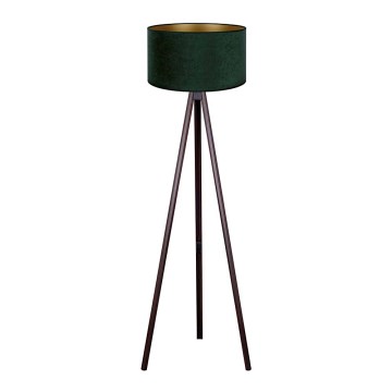 Brilagi - Floor lamp VELVET 1xE27/60W/230V wenge/green