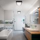 Brilagi- LED Bathroom ceiling light FRAME LED/40W/230V 120x30 cm IP44 black
