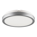 Brilagi - LED Bathroom ceiling light PERA 18W/230V d. 22 cm IP65 silver