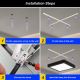 Brilagi - LED Bathroom ceiling light FRAME LED/24W/230V 3000/4000/6000K IP44 black