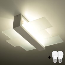 Brilagi -  LED Ceiling light HERA 2xE27/7,5W/230V white