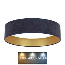 Brilagi - LED Ceiling light VELVET LED/12W/230V d. 30 cm 3000K/4000K/6400K blue/gold