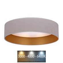 Brilagi - LED Ceiling light VELVET LED/12W/230V d. 30 cm 3000K/4000K/6400K creamy/gold