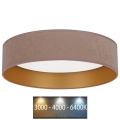 Brilagi - LED Ceiling light VELVET LED/24W/230V d. 40 cm 3000/4000/6400K beige/gold