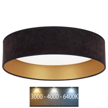 Brilagi - LED Ceiling light VELVET LED/24W/230V d. 40 cm 3000/4000/6400K black/gold