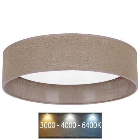 Brilagi - LED Ceiling light VELVET LED/24W/230V d. 40 cm 3000/4000/6400K brown