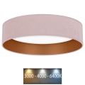 Brilagi - LED Ceiling light VELVET LED/24W/230V d. 40 cm 3000/4000/6400K pink/gold