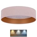 Brilagi - LED Ceiling light VELVET STAR LED/24W/230V d. 40 cm 3000K/4000K/6400K pink/gold