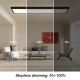 Brilagi - LED Dimmable bathroom ceiling light FRAME SMART LED/50W/230V 3000-6000K IP44 black + remote control