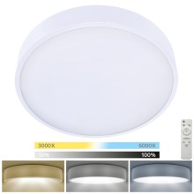 Brilagi - LED Dimmable ceiling light POOL SMART LED/48W/230V 3000-6000K 40 cm + remote control white