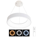 Brilagi - LED Dimmable chandelier on a string FALCON LED/80W/230V 3000-6500K d. 60 cm white + remote control
