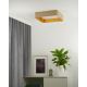 Brilagi - LED Dimmable ceiling light VELVET SQUARE LED/24W/230V 3000/4000/6500K + remote control beige