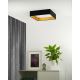 Brilagi - LED Dimmable ceiling light VELVET SQUARE LED/24W/230V 3000/4000/6500K + remote control black