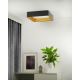Brilagi - LED Dimmable ceiling light VELVET SQUARE LED/24W/230V 3000/4000/6500K + remote control grey