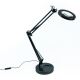 Brilagi - LED Dimmable table lamp with a magnifying glass LENS LED/12W/5V 3000/4200/6000K black
