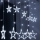 Brilagi - LED Outdoor Christmas curtain 123xLED/3xAA/USB 3m IP44 cool white
