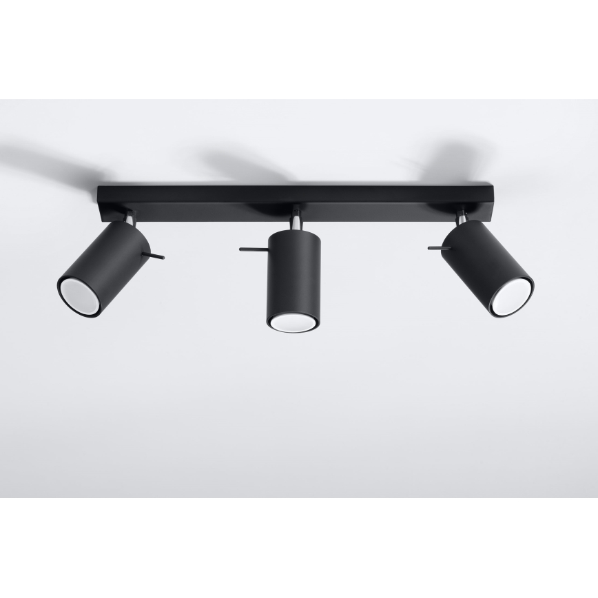 Brilagi -  LED Spotlight ASMUS 3xGU10/7W/230V black