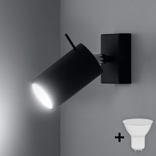 Brilagi -  LED Wall spotlight ASMUS 1xGU10/7W/230V black