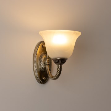 Brilagi - Wall lamp CLASSIC 1xE27/60W/230V brass