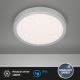 Brilo 3649-014 - LED Bathroom ceiling light RUNA LED/18,5W/230V IP44 silver