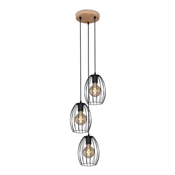 Brilo 4040-035 - Chandelier on a string WAKTU VINTAGE 3xE27/60W/230V