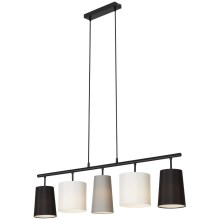 Brilo - Chandelier on a string SHADES 5xE14/40W/230V