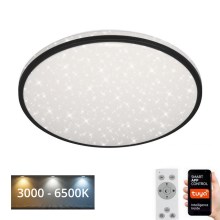 Brilo - LED Dimmable ceiling light STARRY SKY LED/24W/230V 3000-6500K Wi-Fi Tuya + remote control