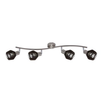 Briloner 2812-042 - Spotlight NATURE 4xE14/5,5W/230V rubber tree