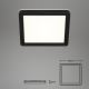 Briloner 3010-015 - LED Ceiling light LED/8W/230V 19x19 cm black IP44