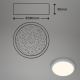 Briloner 3704-014-LED Dimmable ceiling light RUNA LED/22W/230V 2700-6500K silver + remote control