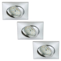 Briloner 6997-039 - SET 3x LED Bathroom recessed light LED/5W/230V IP23