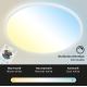 Briloner 7079-016 - LED Dimmable ceiling light SLIM LED/18W/230V 2700-6500K + remote control