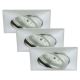 Briloner 7210-039 - SET 3x LED Bathroom recessed light ATTACH 1xLED/5W/230V IP23