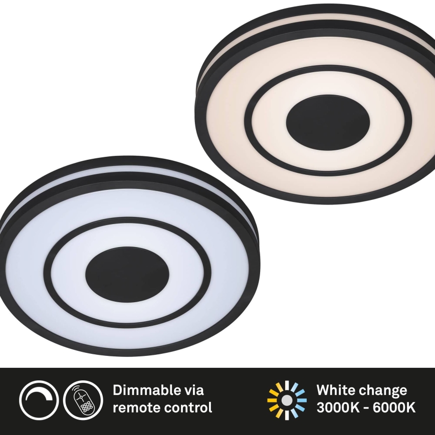 Briloner - LED Dimmable ceiling light RIPPLE LED/24W/230V 3000-6500K + remote control