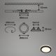 Briloner - SET 3x LED Bathroom recessed light LED/3W/230V IP44