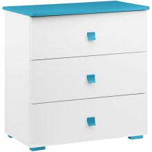 Cabinet PABIS 87x83 cm white/blue
