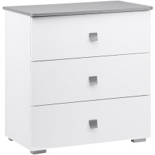 Cabinet PABIS 87x83 cm white/grey