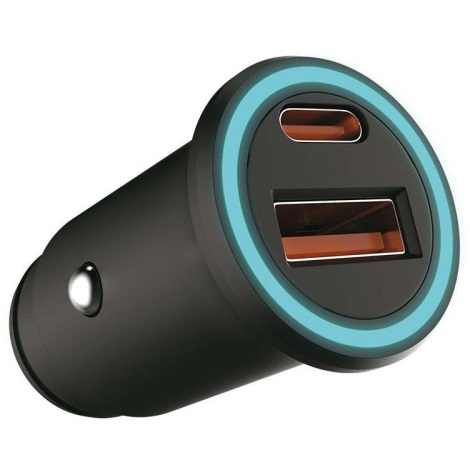 Car charger Power Delivery 20W 12-24V/3A USB/C black