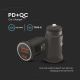 Car charger Power Delivery 20W 12-24V/3A USB/C black