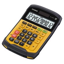 Casio - Waterproof table calculator 1xCR2032 IP54 black/orange
