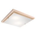 Ceiling light 2xE27/60W/230V beech - FSC certified