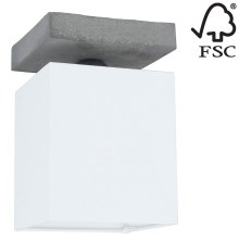 Ceiling light GREAT 1xE27/25W/230V concrete - FSC certified