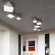 Ceiling light HEXA 3xE27/60W/230V silver