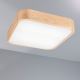 Ceiling light NATURAL SQUARE 4xE27/15W/230V 45x45 cm pine